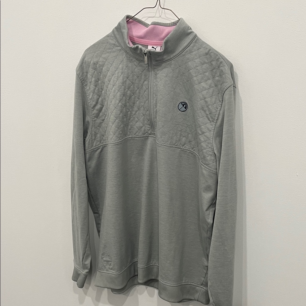 Puma Gray Top with Pink Trim Arnold Palmer